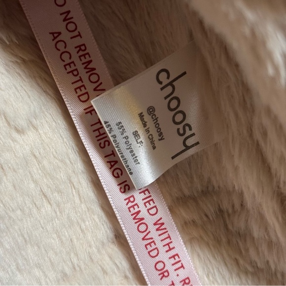 Choosy Amelia Shearling Jacket Aviator Vegan Faux Leather with Cream Accents XL - Picture 15 of 16